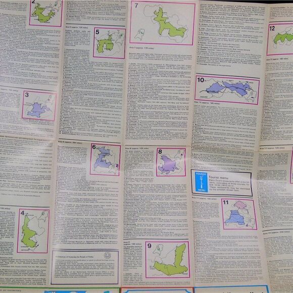 Holland Tourist Road Map Vintage 1975 Fold Out Highway Map Netherlands Travel - Picture 9 of 9